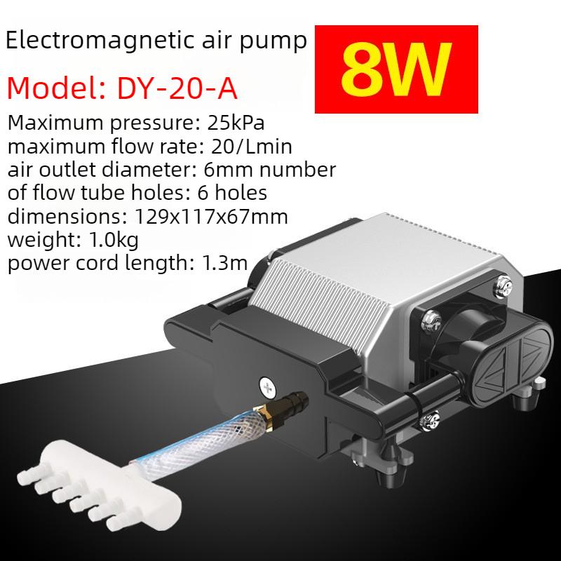 Aquarium Air Pump Oxygenate Electromagnetic Fish Pond Oxygen Pump Silent Fish Tank Oxygenator Pumps Pond Aerator Air Diffuser