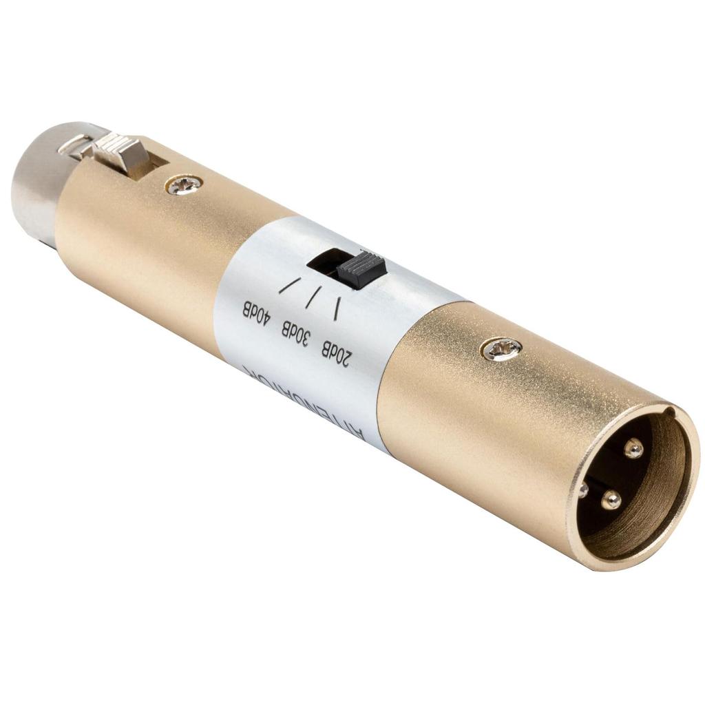 Hosa XLR Buchse auf XLR Stecker Dämpfungsglied ATT-448