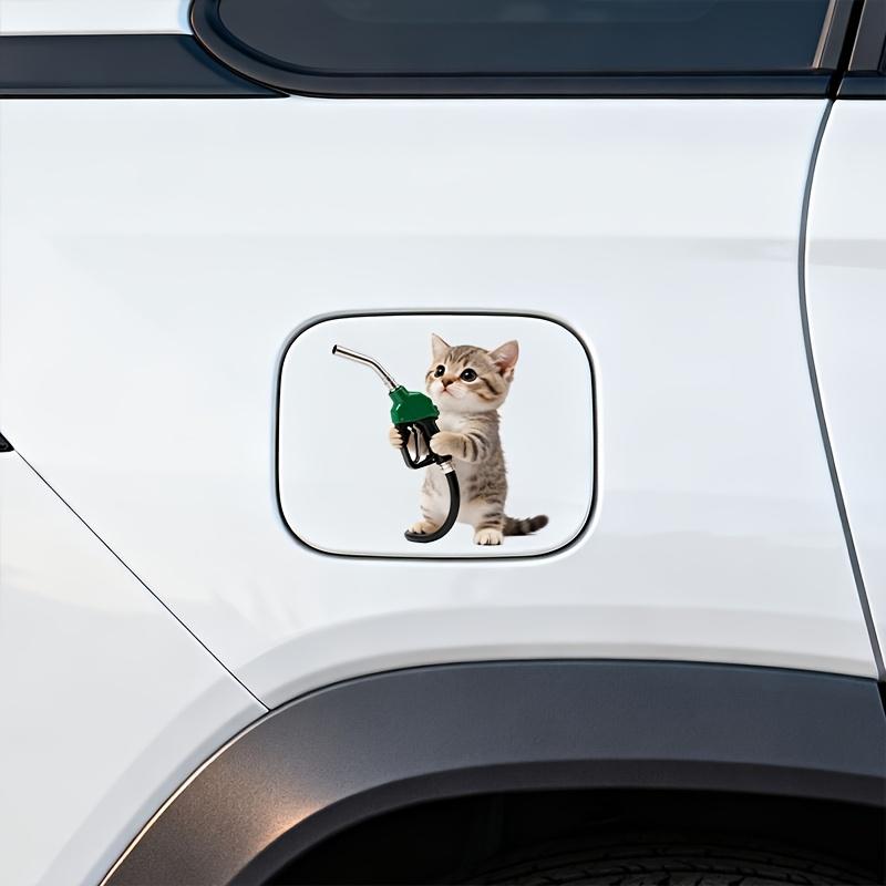 Cute Pet Cat Car Fuel Tank Stickers Car Decals Car Decorations