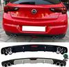 For Opel Astra K Rear Diffuser Universal Black or Gray + Four Chrome Exhaust View 2015 To 2021 Models