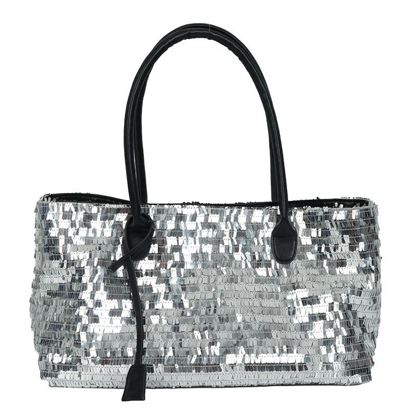 Minimalist Bag For Women With Sequin Details And Magnetic Closure For Daily Use