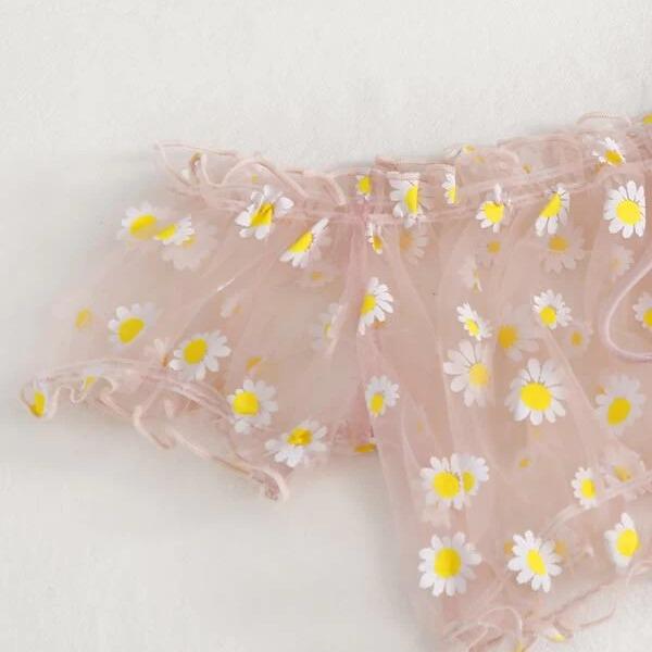 Japanese Vintage Lace Ribbon Wirefree Bra Set for Women