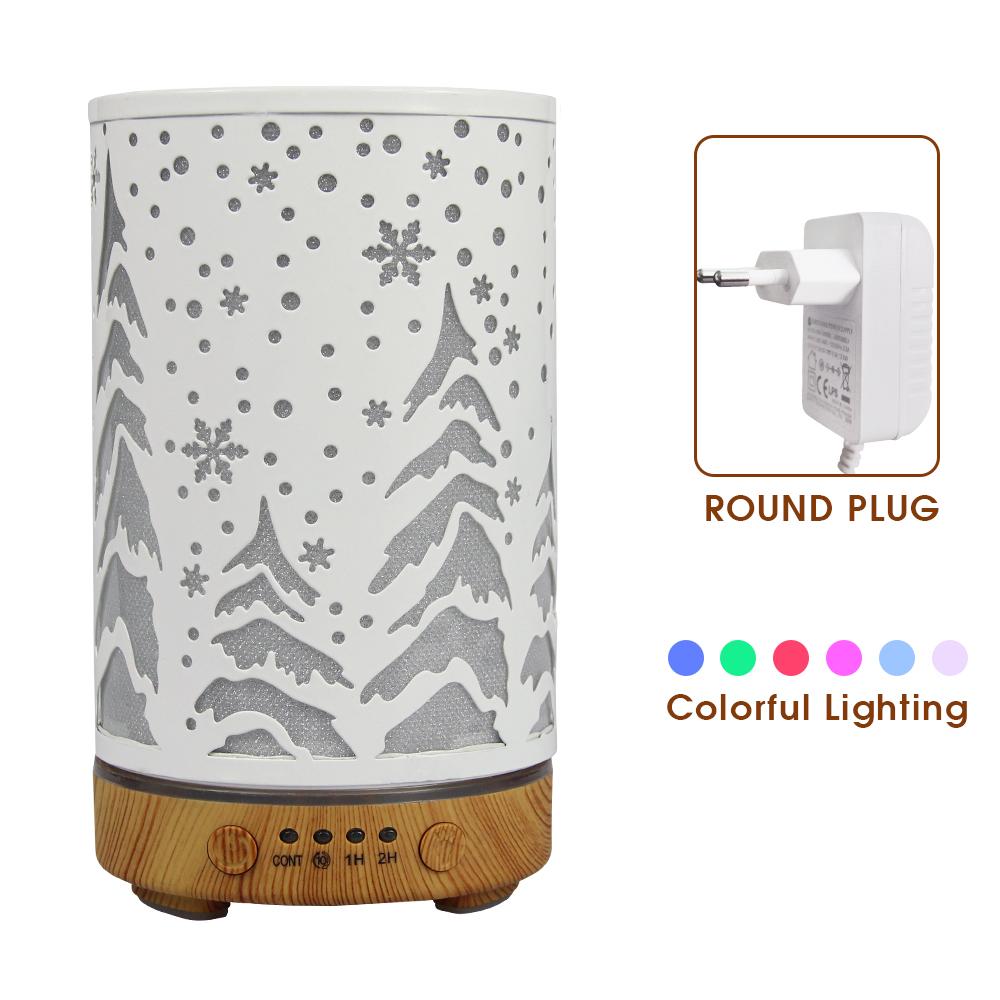 Timing Function Aroma Diffuser Hollow Tree Humidifier Bedroom Fragrance Diffuser with LED Lights Humidificador para aromaterapia