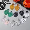 Colorful Glitter Skull Acrylic Earrings for Women - Halloween Fashion Jewelry