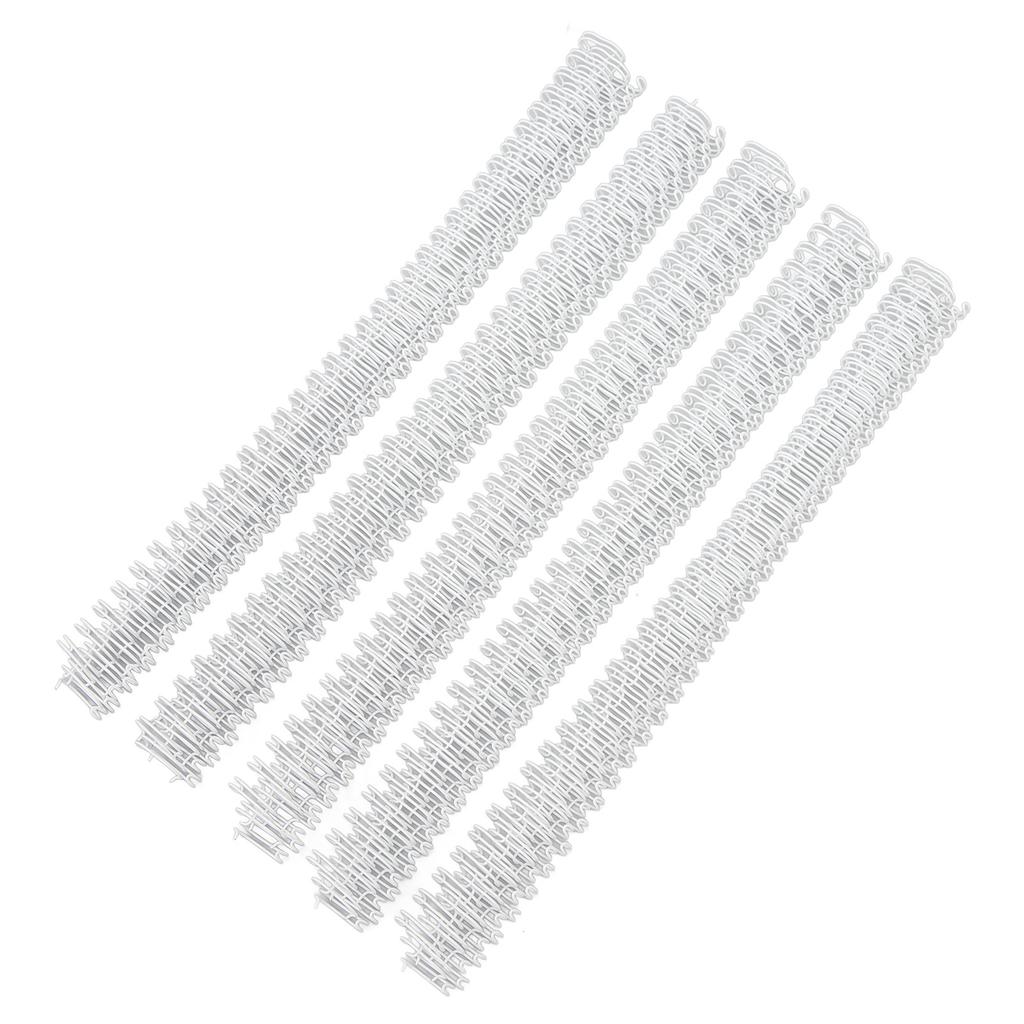 100Pcs Double   Wire Binding Spine 60 Sheet Capacity 3:1 Pitch 34   9.5mm Diameter Set Kit for   Paper