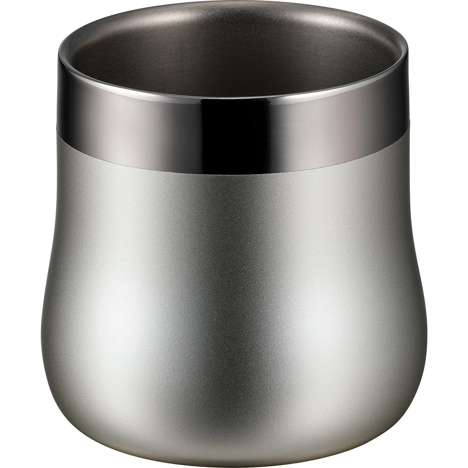 Wahei Freiz Stainless Steel Hot Matte Double-Walled Tumbler, 200ml, & Cold, Condensation-Resistant, Finish, Tsubamesan, EM-104