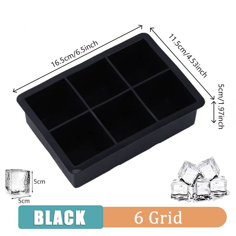 Summer 1pc Ice Cube Trays Silicone Ice Cube Molds for Freezer with Lid Reusable Whiskey Ice Mold Ball Diamond Ice Mold