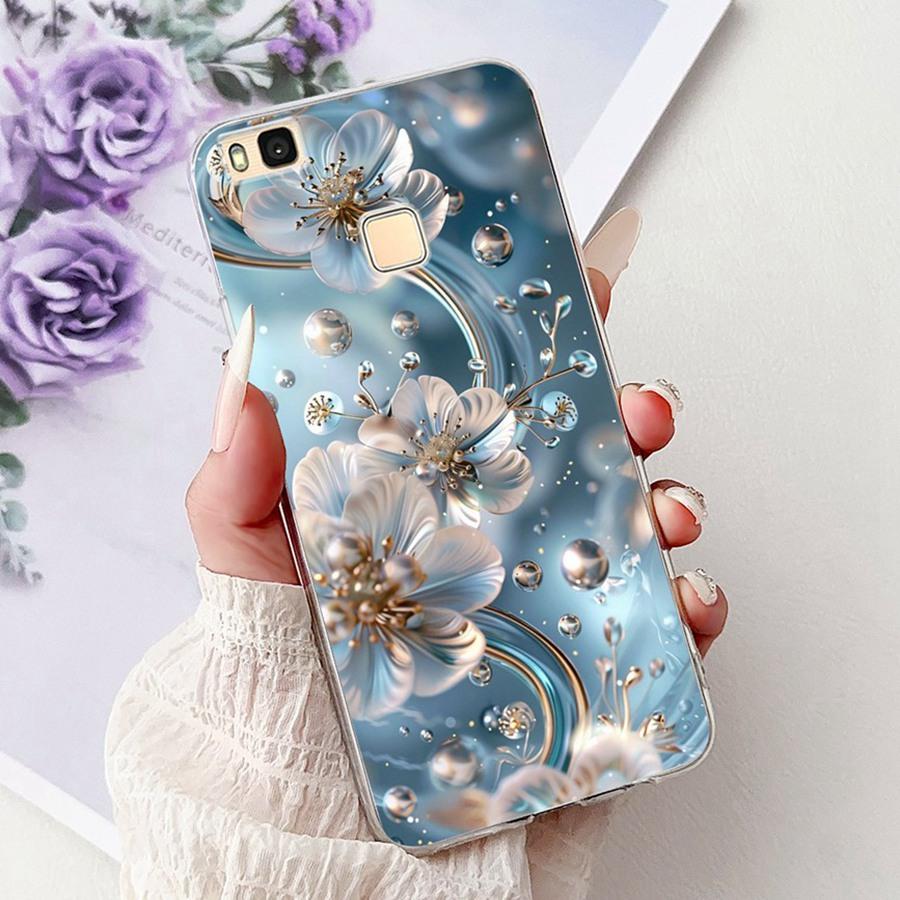 For Huawei P9 Lite Case VNS-L21 VNS-L31 Luxury flower Painted Proective Cover Soft Silicone Phone Case For HuaweiP9Lite Funda