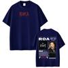 Rapper Roa Album Tour Grafik-T-Shirt Herren Damen Mode T-Shirts Sommer Oversize Kurzarm T-Shirts Streetwear