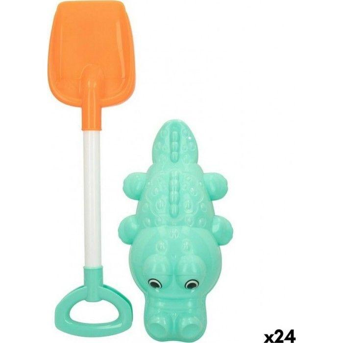 NC Set De Jouets De Plage Colorbaby 2 Pièces Crocodile Pelle Polypropylène (24 Unités)