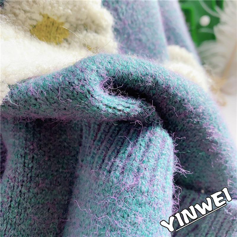 Women Knitted Cardigan Cute Sheep Sweater Cardigan Spring Autumn Casual Loose Outwear