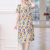 Dress Women Summer Sundress Casual Short Sleeve Dress Vestidos Female O-Neck Robe Oversized Bohemian Dresses