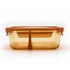 Tayohya Amber Galaxy Rectangular Two-Compartment Food Storage Box
