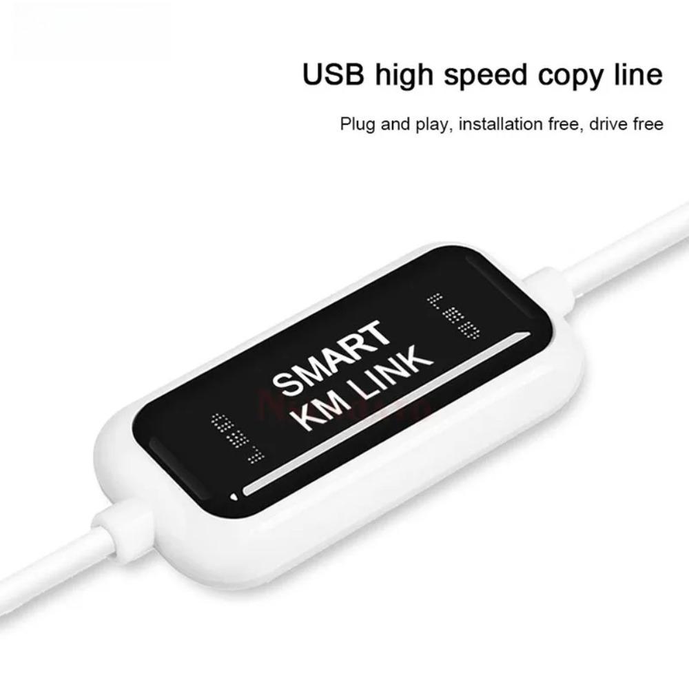 USB 2.0 Smart KM Link PC To PC Keyboard Mouse Share Sync Data Link Connection USB Extension Cable Data File Transfer USB Switch