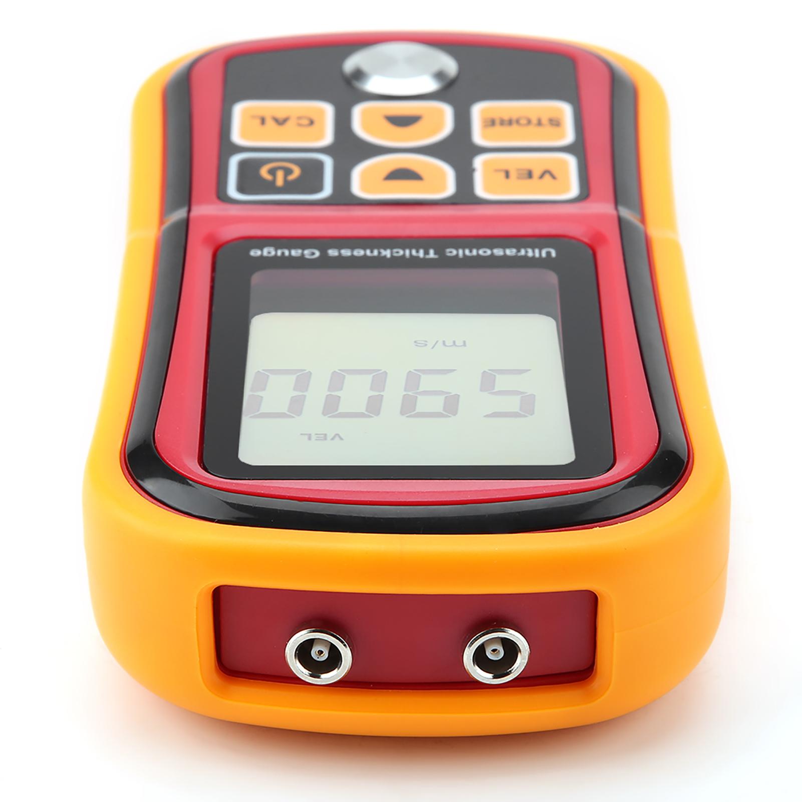 GM100 Digital Ultrasonic Thickness Gauge 1.2‑300mm Steel Width Testing Monitor ABS