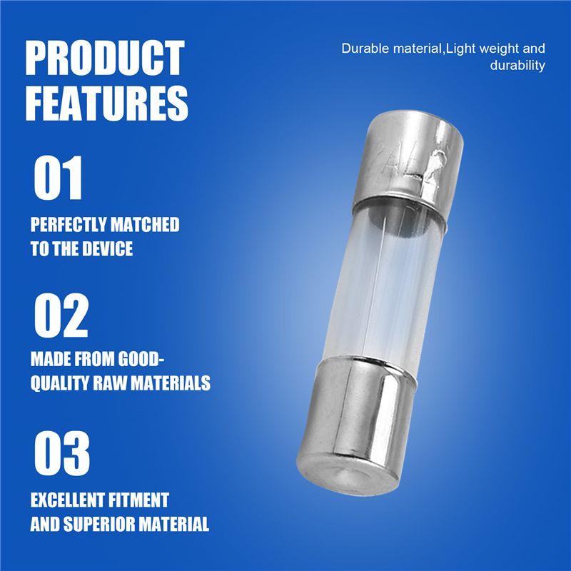 20 X 250 V 2A F2AL Quick F Link Glass Tube Fuse 5 Mm X 20 Mm