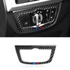 Headlight Button Frame Button Trim For BMW X4 X3 G01 2018-2021 Real Carbon Fiber