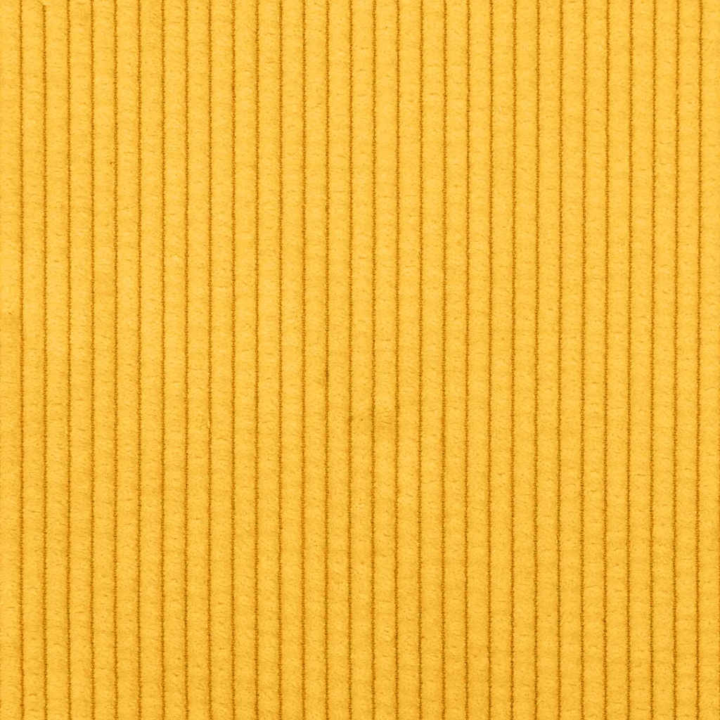 Seat Cushion Set 4 Pcs Light Yellow 40 X 40 X 6 Cm Cord Fabric
