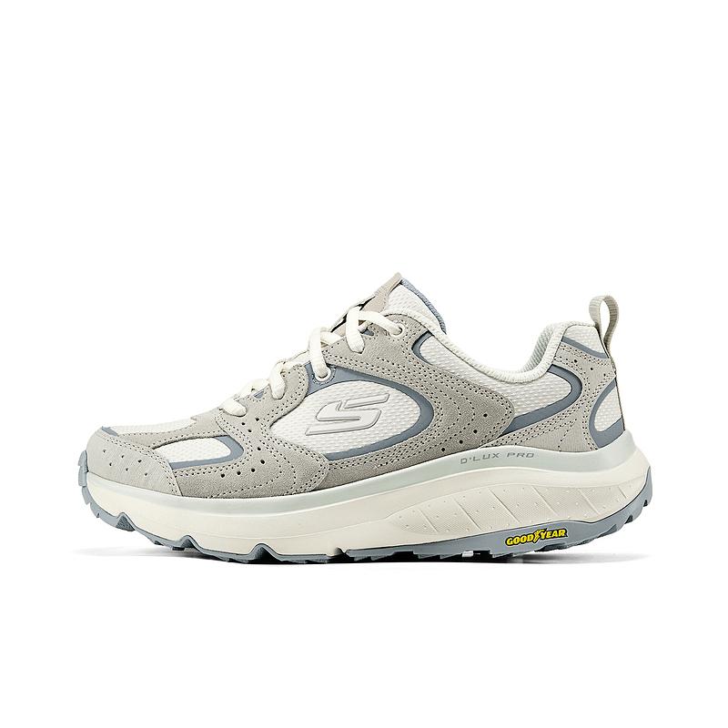 Skechers Уличные Удобные Модные Амортизирующие Низкие Уличные Функциональные Ботинки Женская обувь Белый Серый 180262-OWGR 36