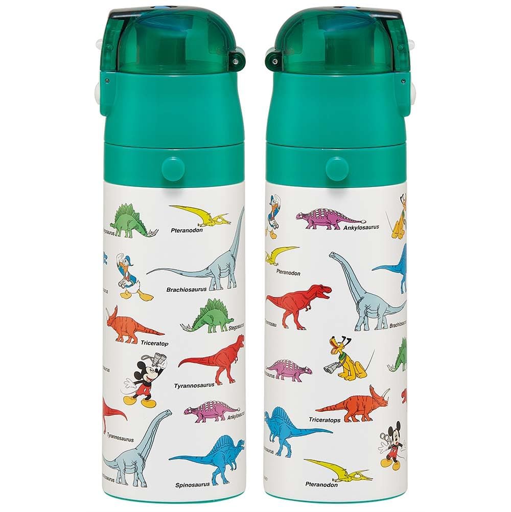 Skater Stainless Steel Water Bottle Direct Drinking 470ml Mickey Friends Dinosaur Child Friendly Lightweight Type Cold Storage Water Bottle Sports