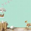 Geometric rhombus wallpaper mint, white and sea blue 50x1000