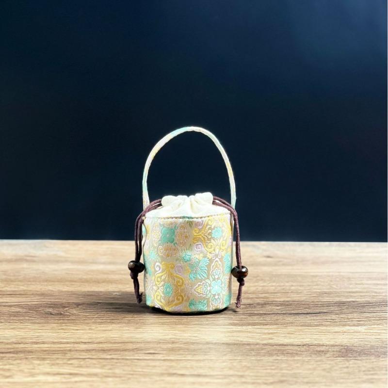 Teacup Storage Bag Outdoor Portable Tea Set Single Cup Accompanying Bag Protective Bag Fabric Packaging Gift Box