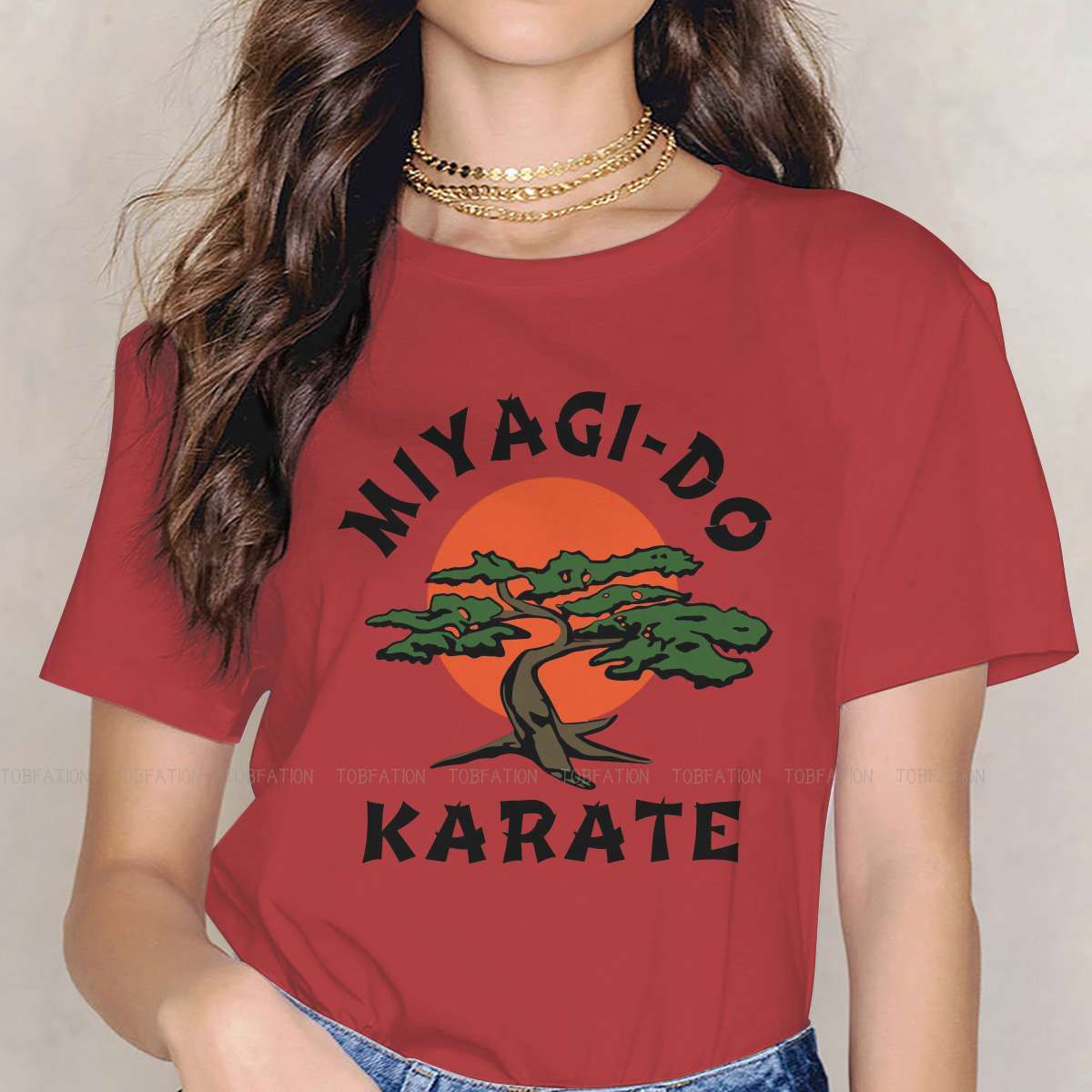 

Miyagi Do HD Сладкие Девушки Женская Футболка Cobra Kai Блузки Харадзюку Повседневная С Коротким Рукавом Винтажные Оверсайз Топы S