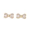 Sweet Bow Earrings Small Sweet Light Luxury Niche Design Earrings for Women