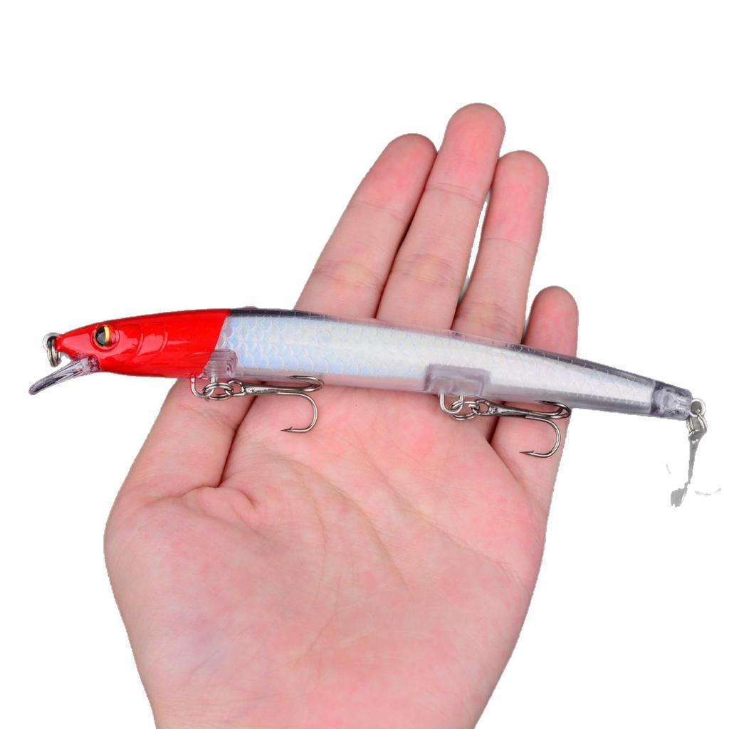Flying Minnow Laser Fishing Lure - Floating, Long Cast for Bass & Freshwater/Sea Fishing