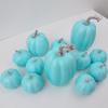 Artificial Assorted Pumpkins  Fake Artificial Maple Leaves Halloween 12pcs