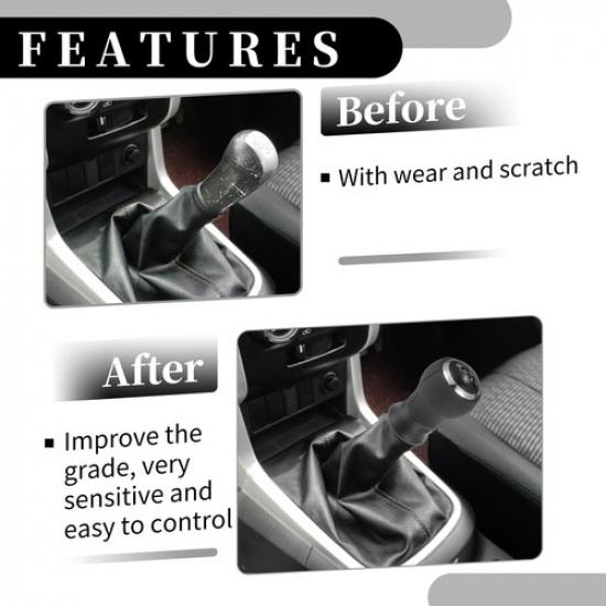 6 Speed Manual Gear Shift Knob Single  for Toyota Yaris 2005-2010 Leather