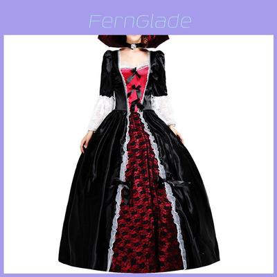Elegant En Betoverend Europees Stijl Vrouwelijke Vampier Cosplay Jurk Voor Feesten