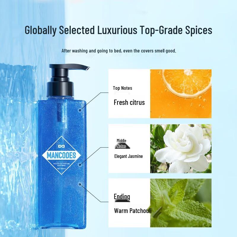 Zuo Yan You Se Men's Fluffy Scented Shampoo & Shower Gel Set