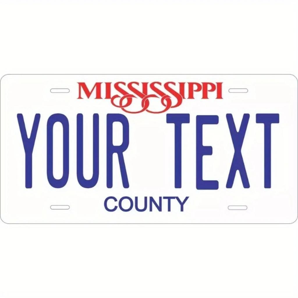 1pc Customizable Aluminum License Plate | 12x6 Inch Personalized Heartland Style | Cozy Design Home Car Decor (Decor Only)