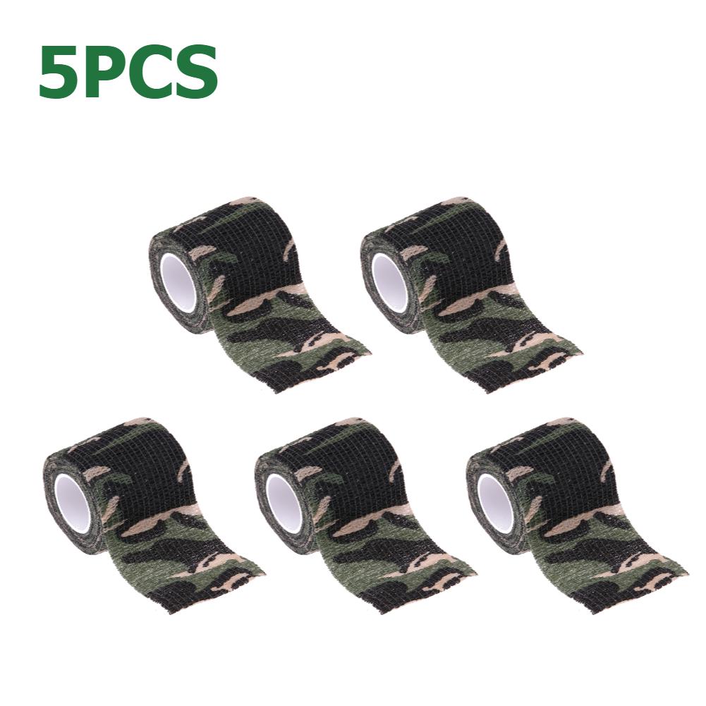 10/5/1PCS Camouflage Elastic Wrap Tape Hunt Disguise Elastoplast Sports Protector Ankle Knee Finger Arm Bandage Accessories