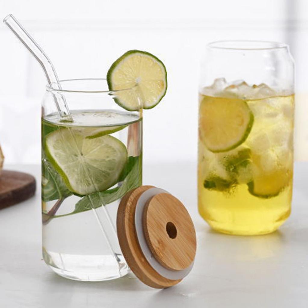 Transparent Drinking Glass Cup Food-grade Safe Large Cpacity Bubble Tea Cup Breakfast Mug Drinkware