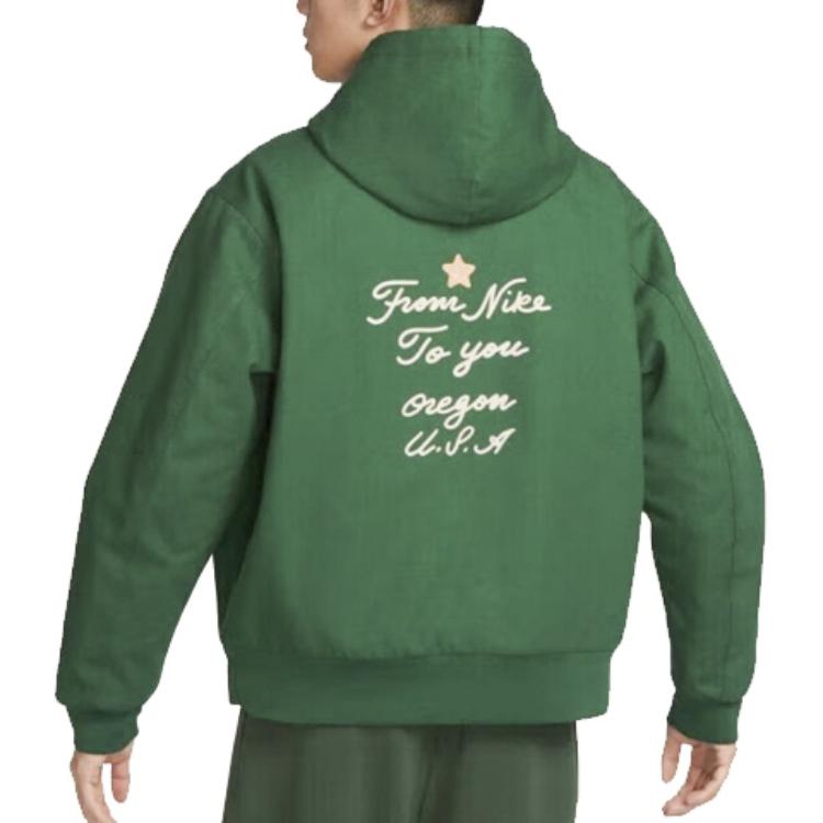 Nike Jackets Men's Green Hooded Moderate Other FV8454-341