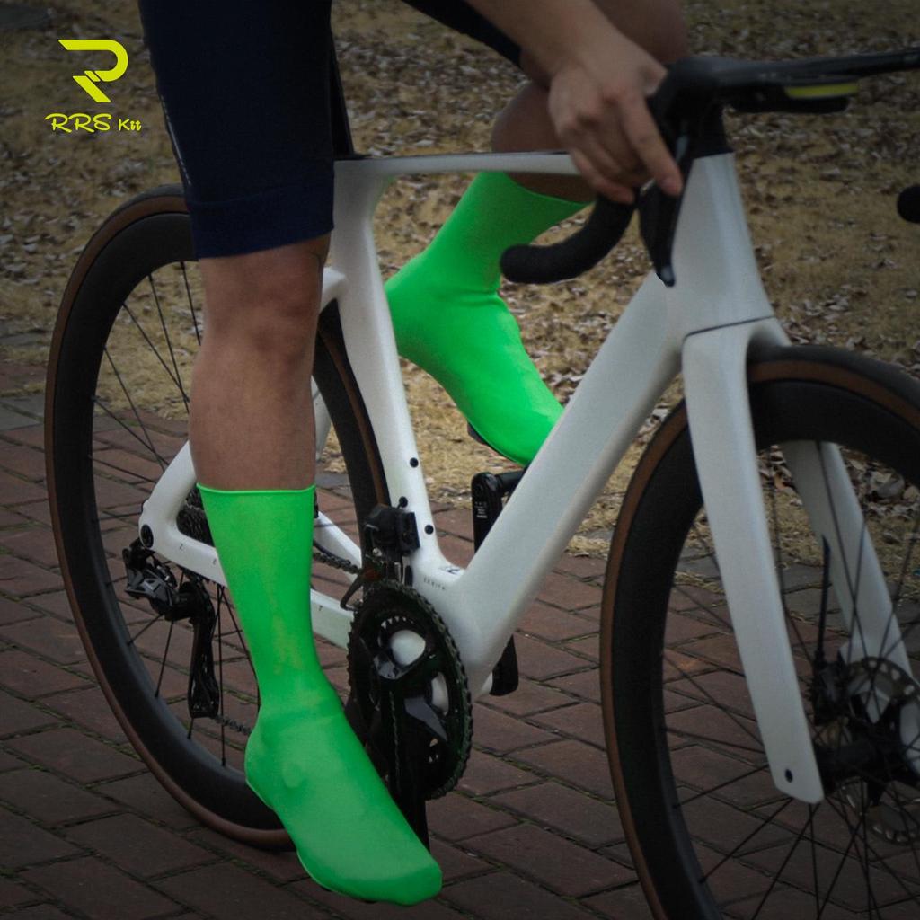 Rrskit Waterproof Silicon Cycling Shoe Covers - Wind & Rainproof, Drag-Reducing, Protective