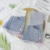 Summer Maternity Wide-Leg Jean Shorts