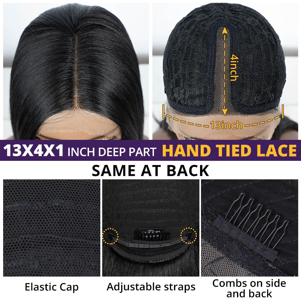FREEDOM 28 Inch Straight Synthetic Lace Front Wigs For Women Ombre Brown Blonde Highlight Layer Cosplay Lace Wigs Heat Resistant