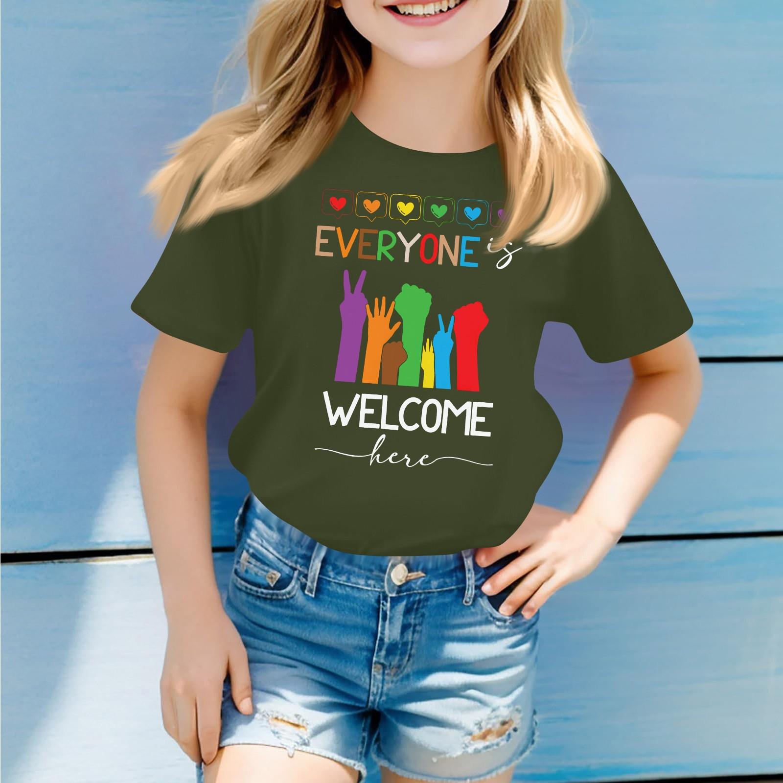 

Детская повседневная футболка с круглым вырезом и короткими рукавами с принтом 100 армия зеленый