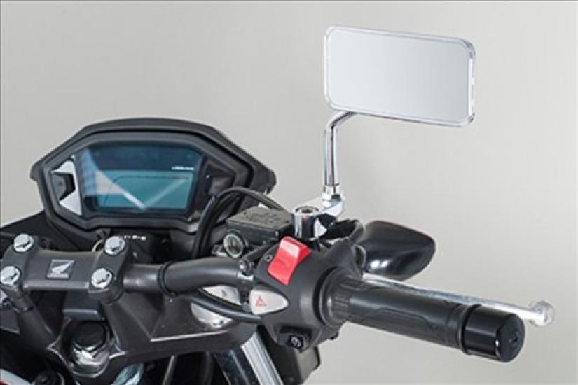 TANAX Napoleon Offset Halter 30mm Motorradspiegel, Schwarz, SA-23