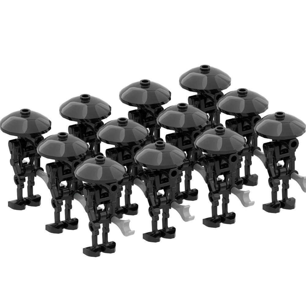 MOOXI Space Wars Series Robot Model MOC Brick DIY Diorama Adult Children Toys Building Block Set Montessori Gift Room Decoration