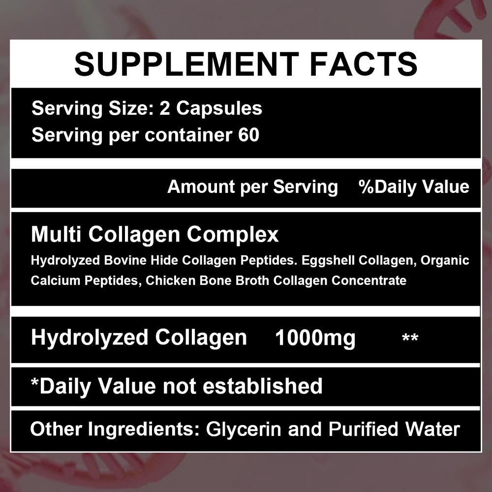 Kolagen I/II/III/X 1000 mg 120 kapslí Doplněk stravy