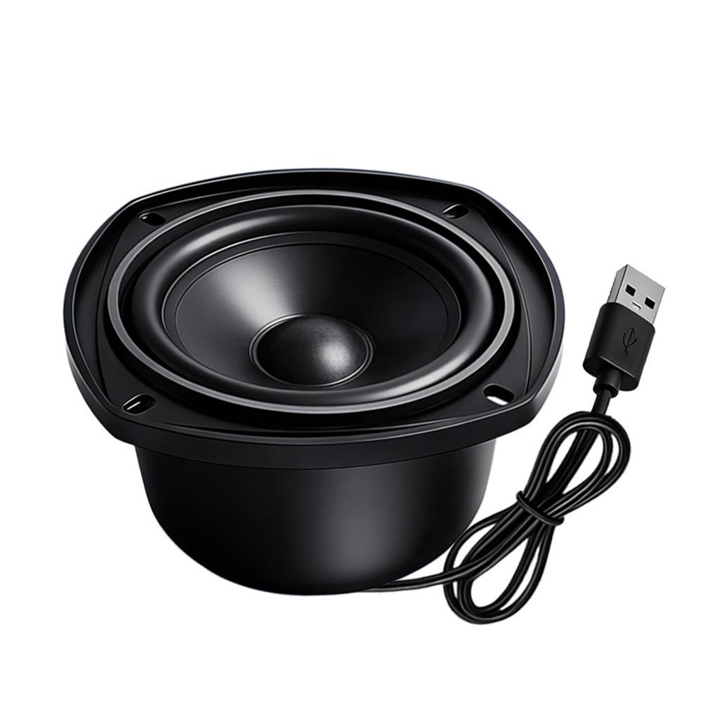 4Ohm 15W Metal Body USB Speaker With Wide Frequency Ranges For Home Office And Car Use