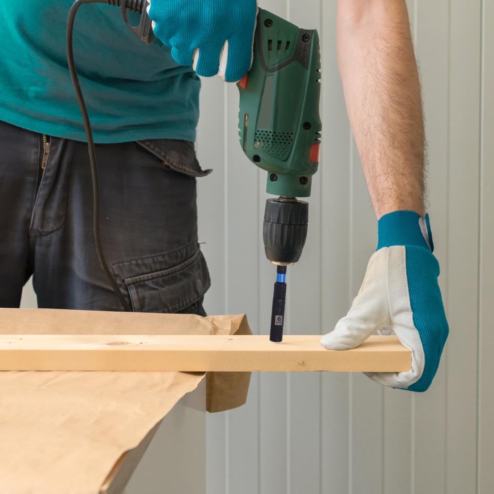 5 Piece Hex Nut Driver Socket Wrench Set 150mm Black Chrome Vanadium Steel