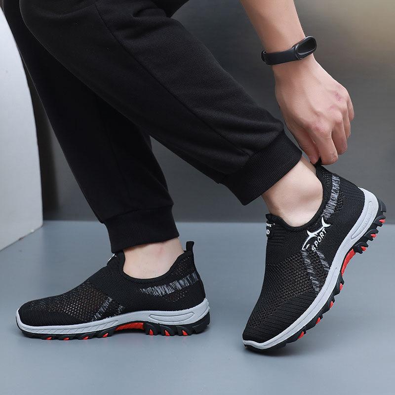 Men Mesh Shoes Lightweight Comfortable Men's Sneakers Slip on Flats Shoes Loafers Summer Spring
