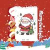 Popular Cartoon Christmas Temporary Tattoos for Kids - Cute Santa and Snowman Sticker Set