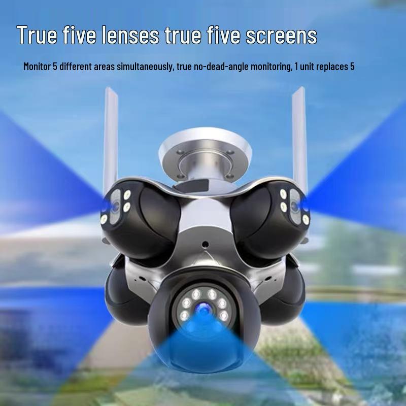 Outdoor Waterproof Five-Axis Rotation WiFi Camera with Remote Mobile Phone Monitoring