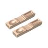Uxcell Set of 2 Chopstick Rests, 304 Stainless Steel, 10.5cm X 2cm X 1.3cm, Rose Gold, for Home Kitchen Utensils, Spoon Fork Teaspoon Dining Tool